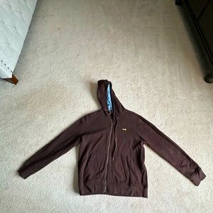 Le Tigre Brown Full Zip Hoodie Size L